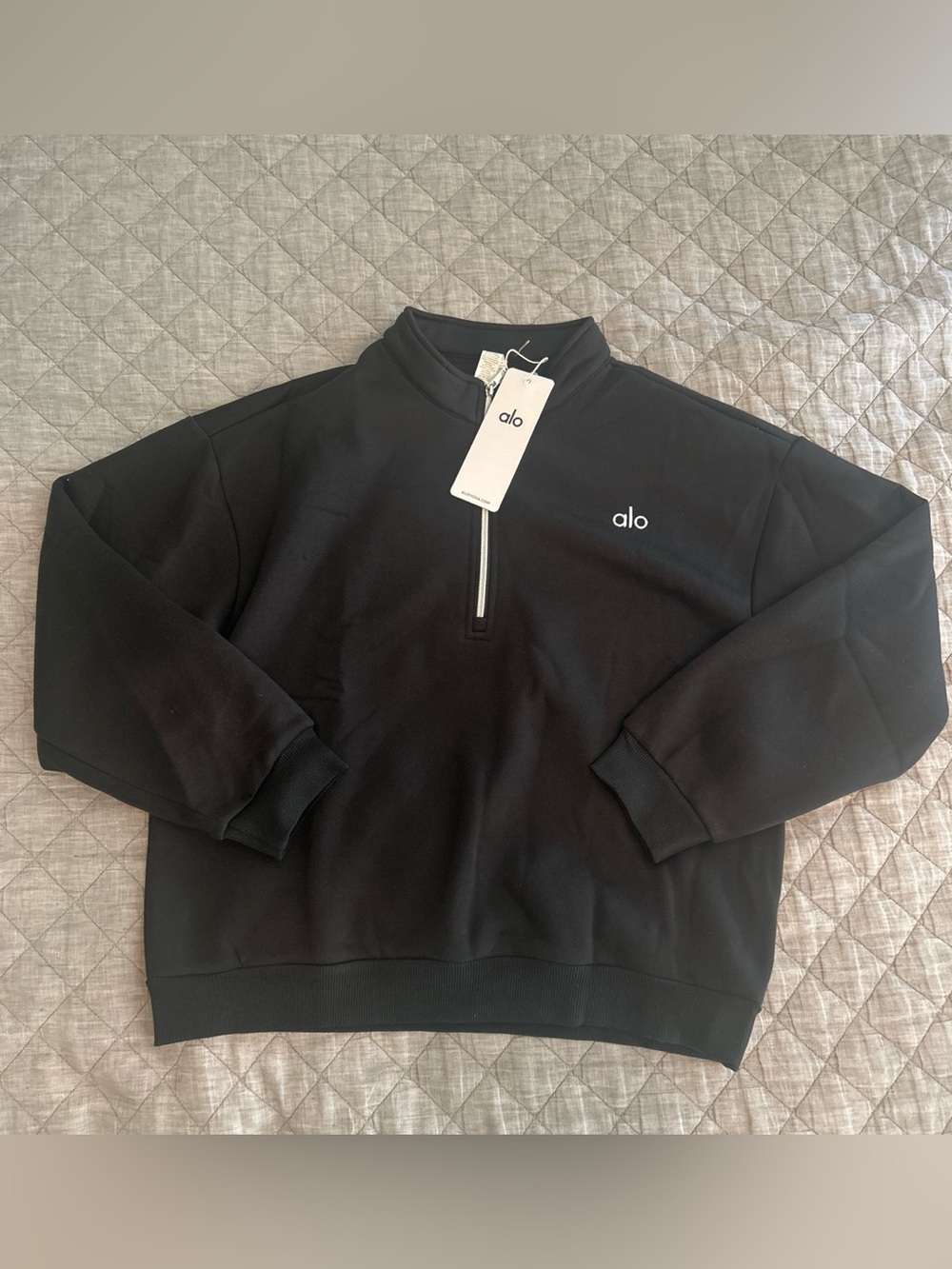 Alo Black Zip-Up Jacket Size Medium NWT